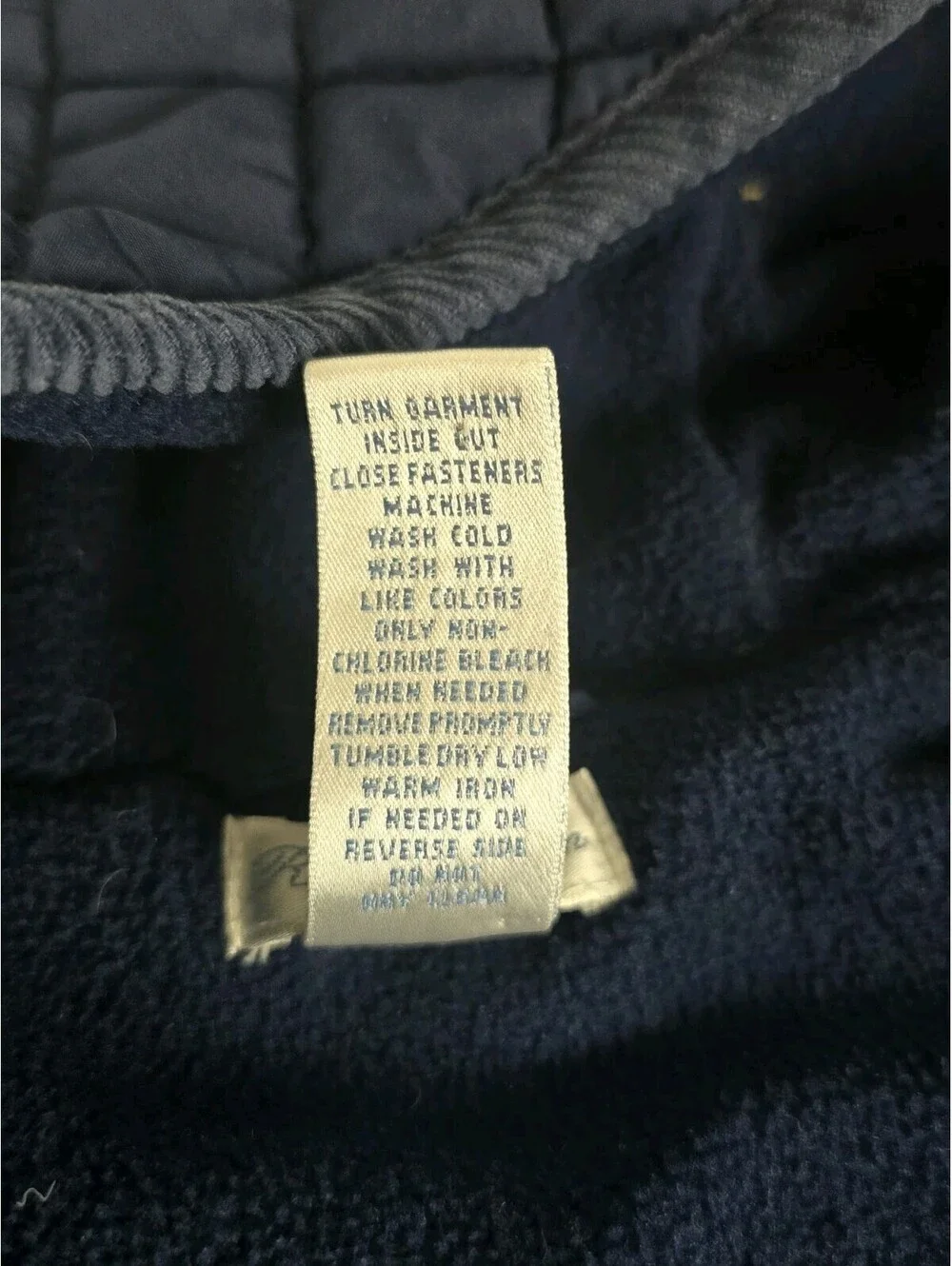 polo ralph lauren snowsuit Baby Bunting 9 Months Navy Blue Quilted EUC